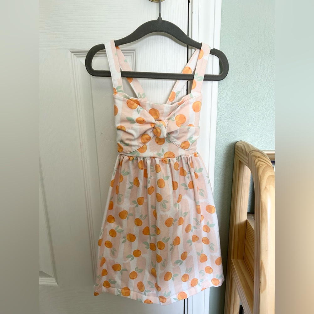 EUC Tommy Bahamas Peach Girls Crossback Bow Dress (4T)